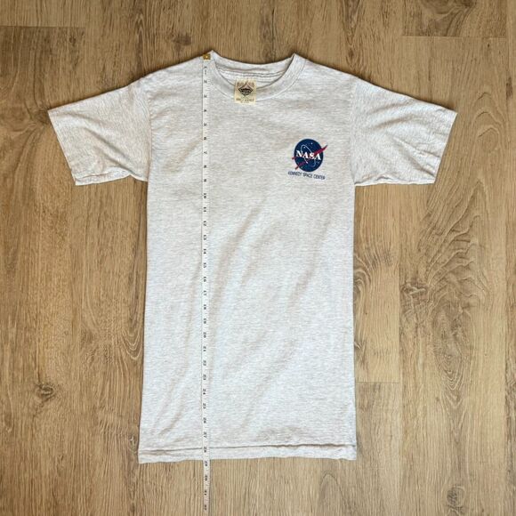 Vintage Prairie Mountain NASA Graphic T-Shirt Kennedy Space Center Gray Medium - Picture 5 of 5